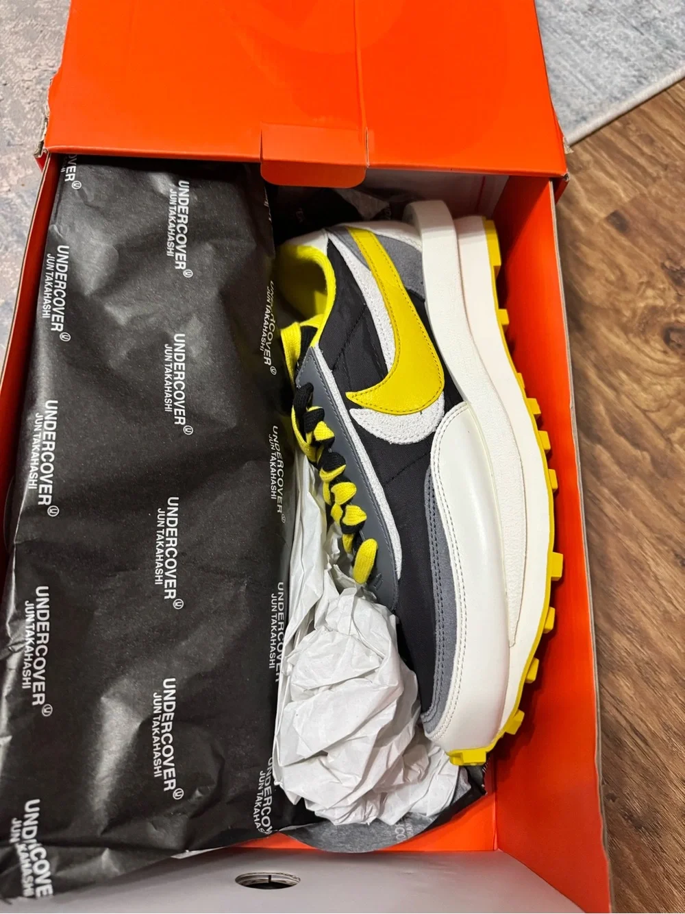 Nike LDWaffle / SU Box Label - Black & Bright Citron